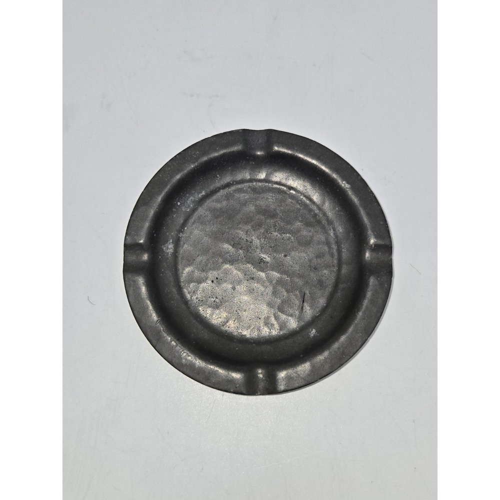 Roundhead Lead Screwer Pewter Ashtray Made in England 4 Rest Tobacco Ash Tray